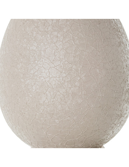 Grand vase de sol blanc mat en métal Ø27x115 cm Nisyros  - 4