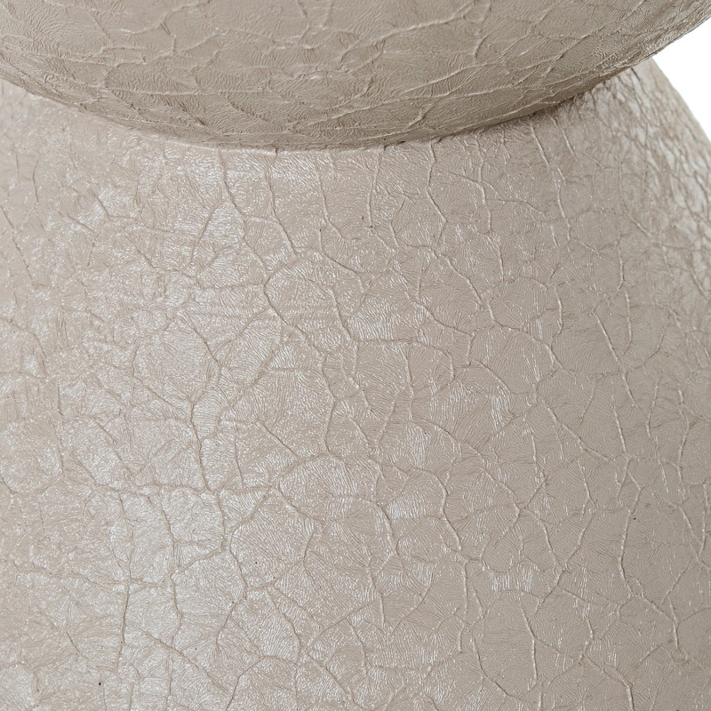 Grand vase de sol blanc mat en métal Ø27x115 cm Nisyros  - 6