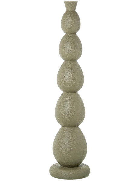 Grand vase de sol vert olive métal 115 cm Nisyros  - 1