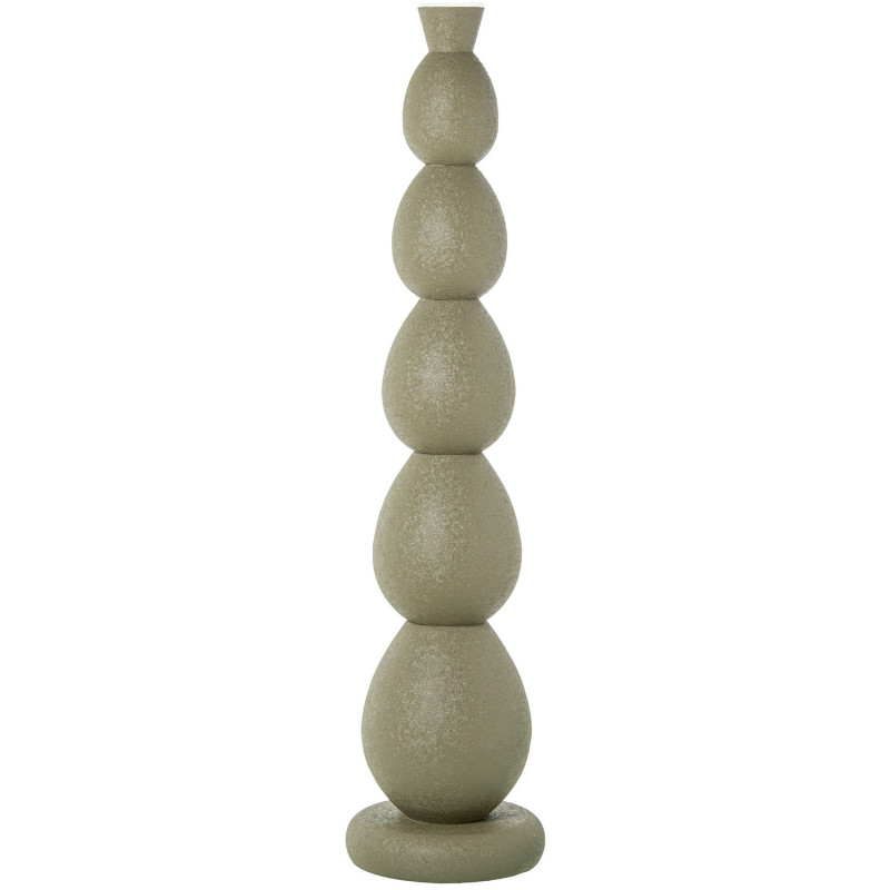 Grand vase de sol vert olive métal 115 cm Nisyros  - 1