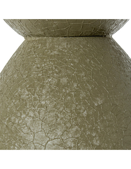 Grand vase de sol vert olive métal 115 cm Nisyros  - 3
