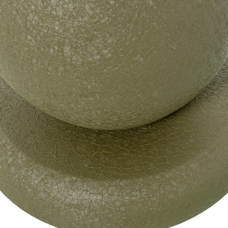Grand vase de sol vert olive métal 115 cm Nisyros  - 5