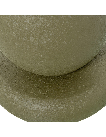 Grand vase de sol vert olive métal 115 cm Nisyros  - 5