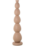 Grand vase de sol rose poudré métal 115 cm Nisyros