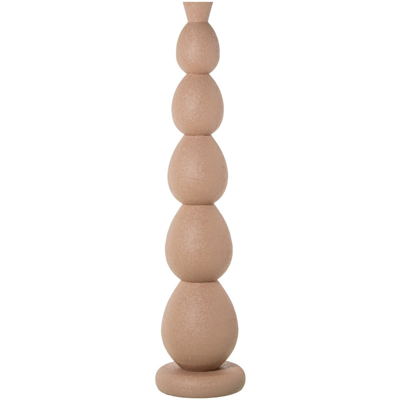 Grand vase de sol rose poudré métal 115 cm Nisyros  - 1