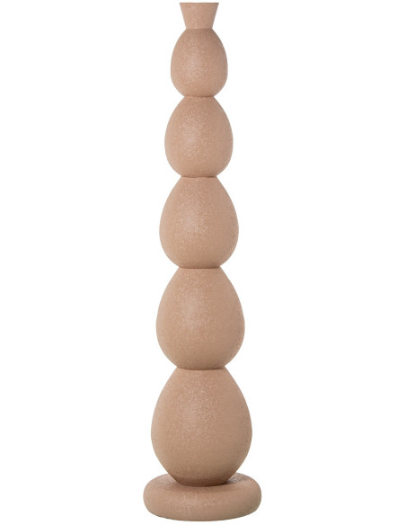 Grand vase de sol rose poudré métal 115 cm Nisyros  - 1