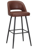 Tabouret de bar marron caramel polyuréthane 75 cm Vordingborg