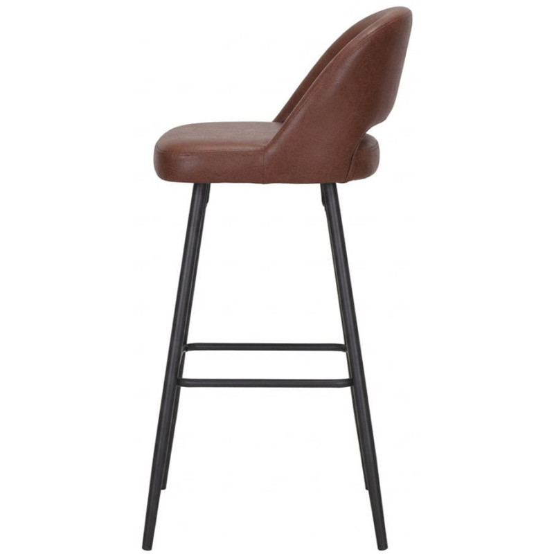 Tabouret de bar marron caramel polyuréthane 75 cm Vordingborg  - 3
