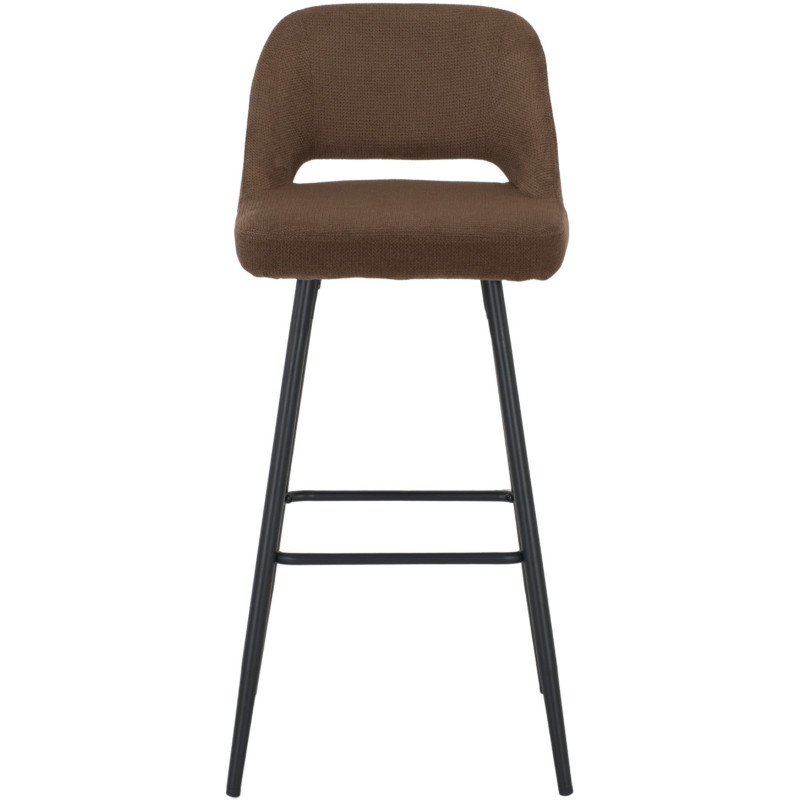Tabouret de bar marron tissu 45x50x99 cm Vordingborg  - 2
