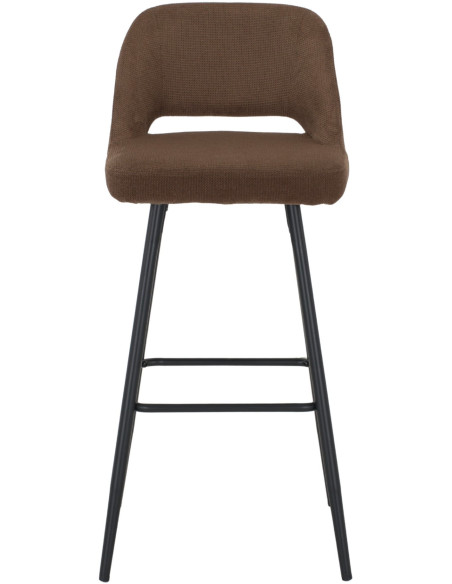 Tabouret de bar marron tissu 45x50x99 cm Vordingborg  - 2