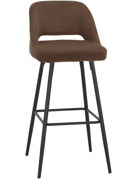 Tabouret de bar marron tissu 45x50x99 cm Vordingborg  - 1