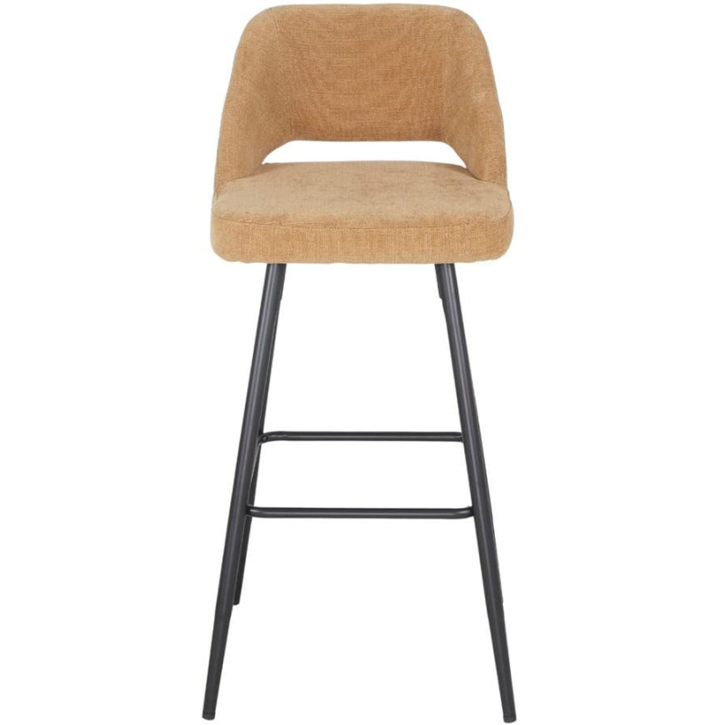 Tabouret de bar moutarde tissu 45x50x99 cm Vordingborg  - 2