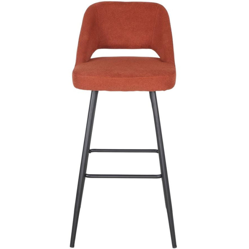 Tabouret de bar terracotta tissu 45x50x99 cm Vordingborg  - 3