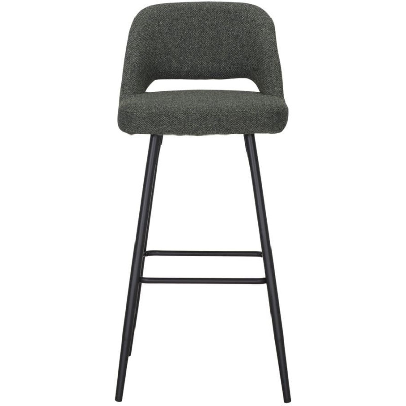Tabouret de bar vert forêt tissu 45x50x99 cm Vordingborg  - 2