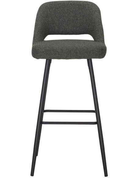 Tabouret de bar vert forêt tissu 45x50x99 cm Vordingborg  - 2