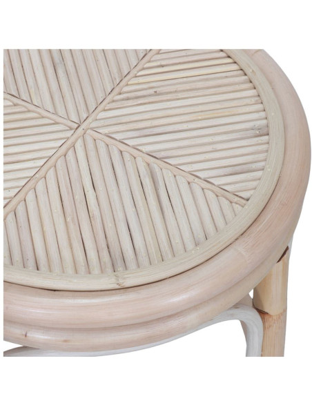 Tabouret bas rotin naturel empilable 46 cm Forio  - 5