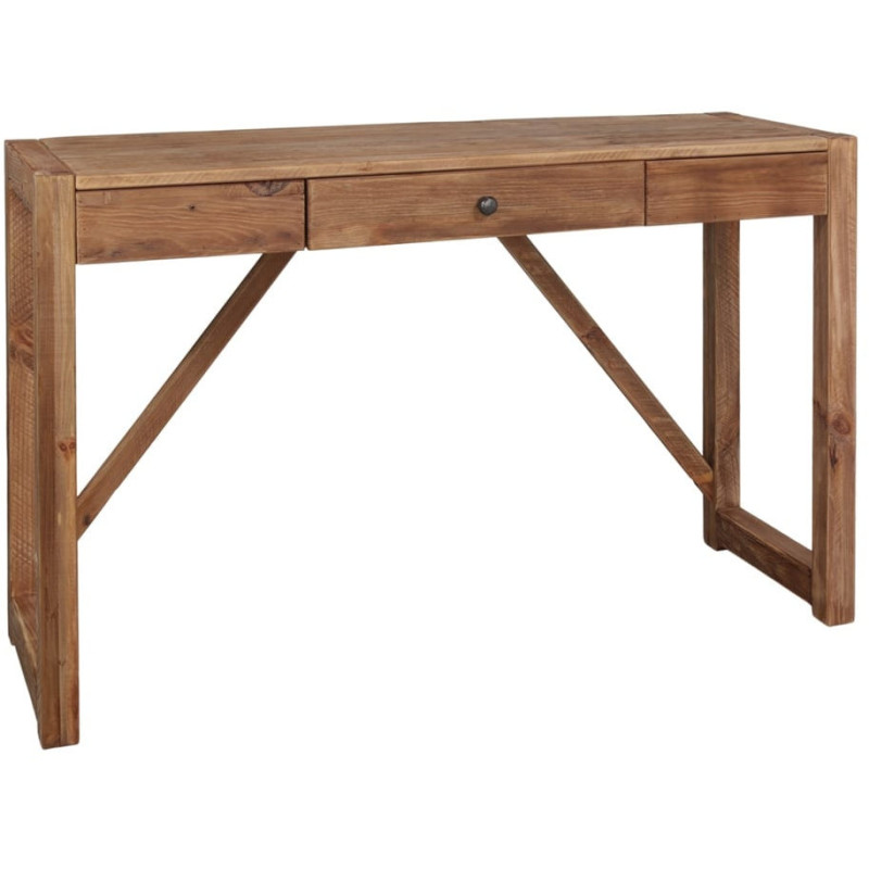 Console d’entrée bois recyclé 1 tiroir 120 cm Artenara  - 1