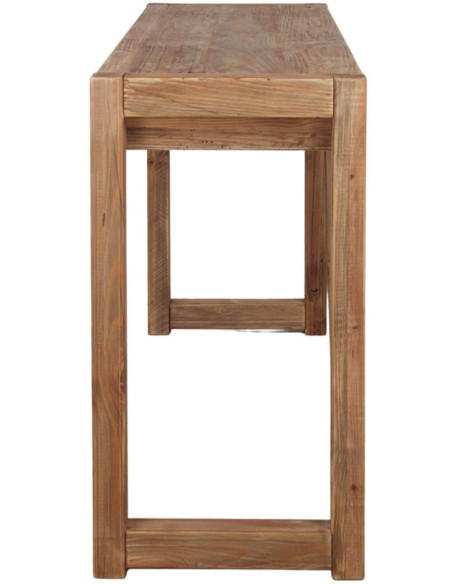 Console d’entrée bois recyclé 1 tiroir 120 cm Artenara  - 4