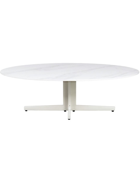 Table basse extérieure effet marbre 130 cm Numana  - 2