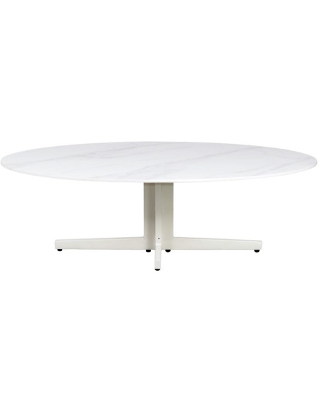 Table basse extérieure effet marbre 130 cm Numana  - 2