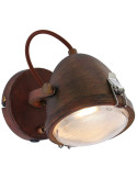 Applique murale industrielle marron GU10 Ironbridge