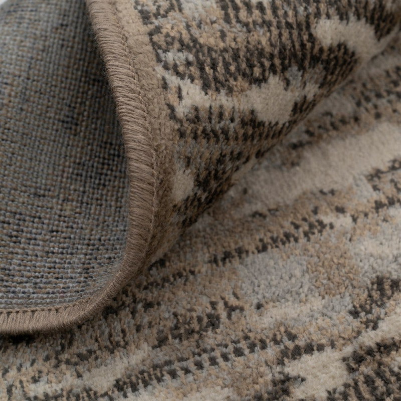 Tapis viscose gris effet vieilli 160x230 cm Bagnoregio Ixia - 3