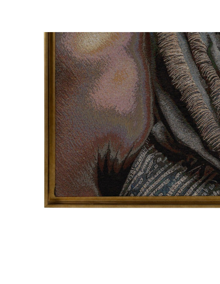 Tableau portrait africain textile 133x180 cm Djenne Ixia - 4