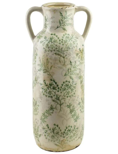 Grand vase amphore céramique vert 49 cm Avanos  - 1