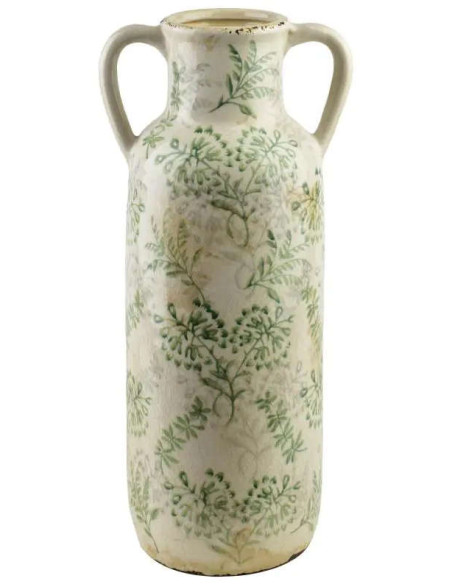 Grand vase amphore céramique vert 49 cm Avanos  - 1