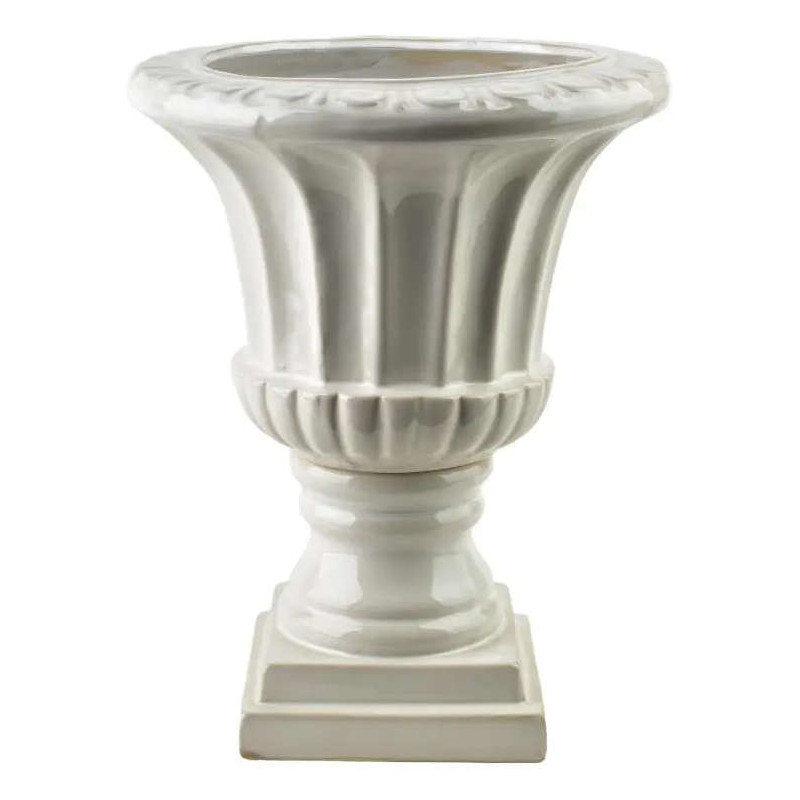 Vase Médicis céramique blanc 37 cm Safi  - 2