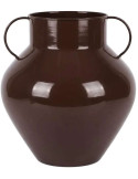 Vase amphore métal marron 34 cm Dougga