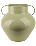 Vase amphore métal vert sauge 34 cm Dougga