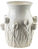 Vase céramique tulipes relief 25,5 cm Iznik