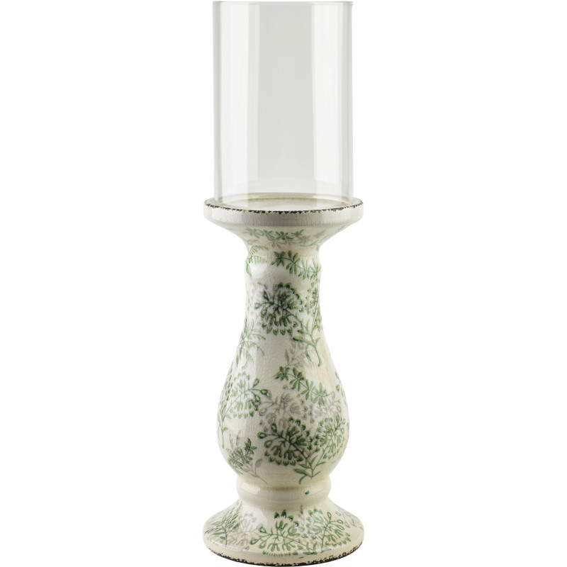 Grand photophore sur pied céramique verre 70 cm Mashiko  - 1
