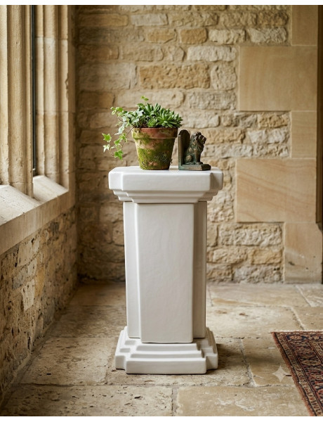 Sellette porte-plante blanche 54,5 cm Segesta  - 2