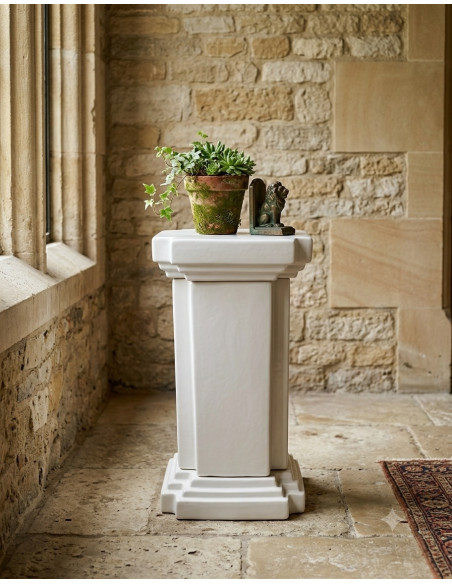 Sellette porte-plante blanche 54,5 cm Segesta  - 2