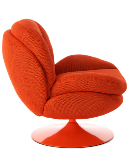 Fauteuil lounge tissu orange 86 cm Memento Hive  - 3