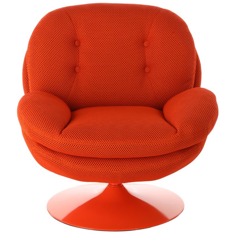 Fauteuil lounge tissu orange 86 cm Memento Hive  - 2