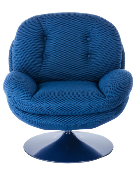 Fauteuil lounge tissu bleu électrique 86 cm Memento Hive  - 2