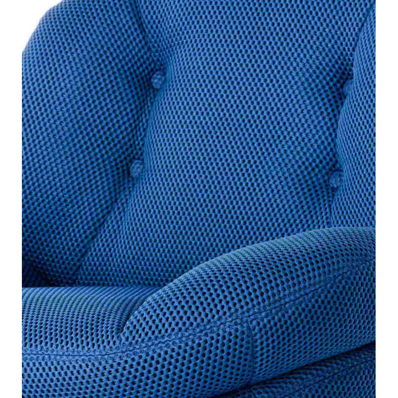 Fauteuil lounge tissu bleu électrique 86 cm Memento Hive  - 4