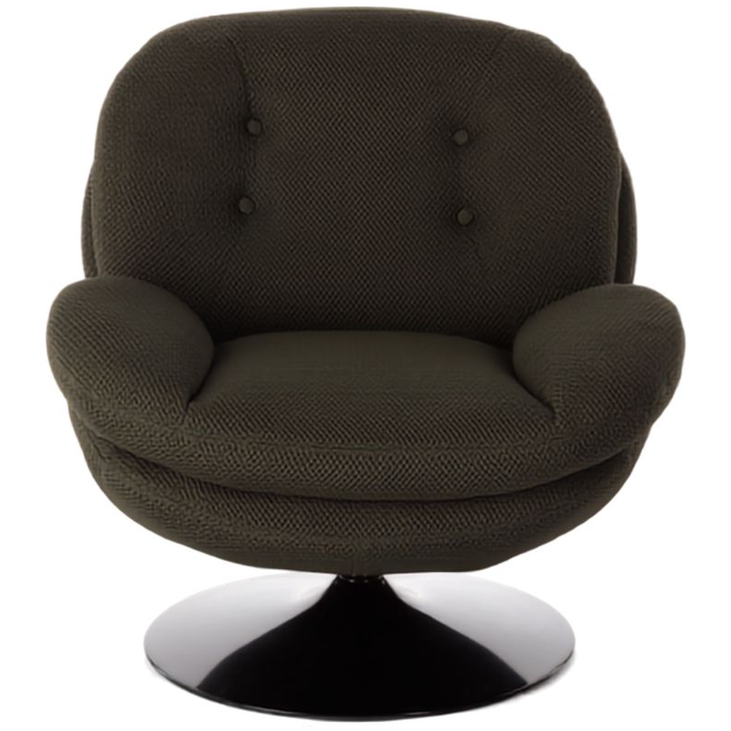 Fauteuil lounge tissu kaki 86 cm Memento Hive  - 2
