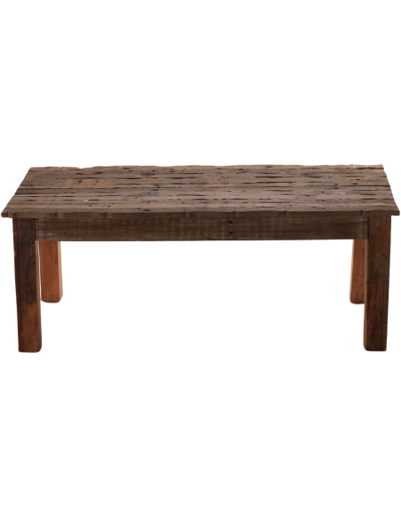 Table basse bois recyclé 120 cm Béa  - 2