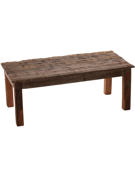 Table basse bois recyclé 120 cm Béa  - 1