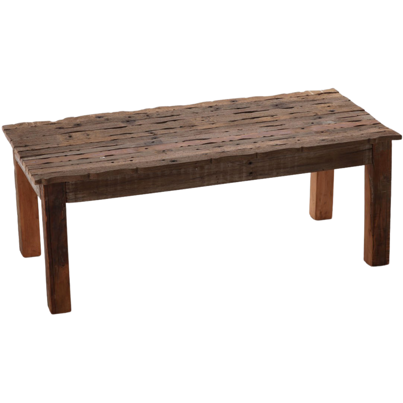 Table basse bois recyclé 120 cm Béa  - 1