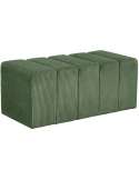 Banc bout de lit tissu côtelé vert sauge 98 cm Melvin