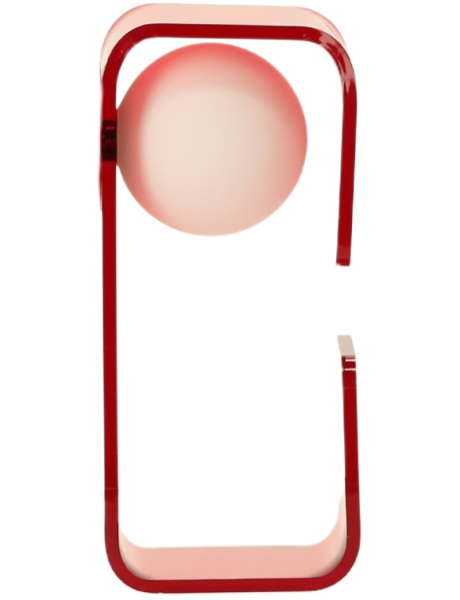 Applique murale rouge acrylique G9 30 cm Charlotte  - 2