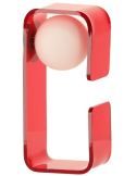 Applique murale rouge acrylique G9 30 cm Charlotte
