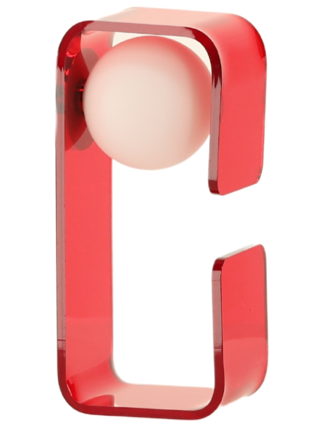 Applique murale rouge acrylique G9 30 cm Charlotte  - 1