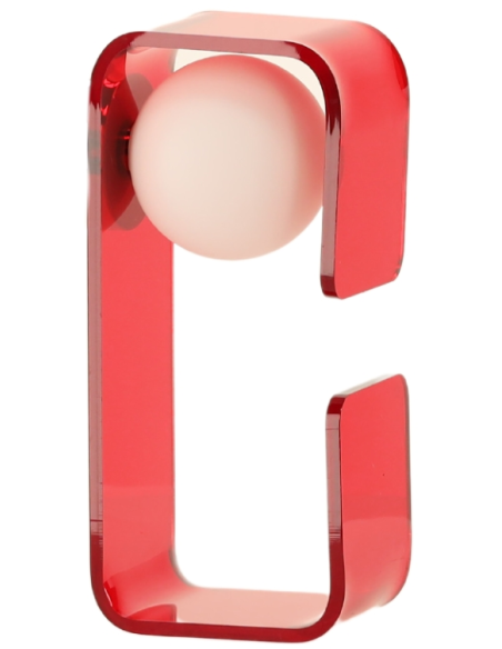 Applique murale rouge acrylique G9 30 cm Charlotte  - 1
