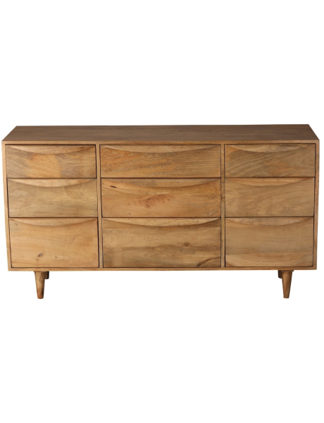 Commode manguier 9 tiroirs 140 cm Barjac  - 2